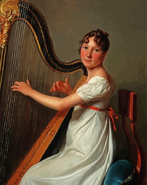 The Young Harpist paint by numbers
