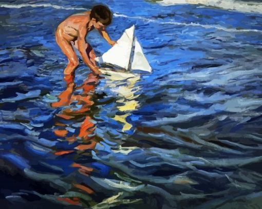 The Young Yachtsman Sorolla paint by number