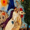 The Betrothed And Eiffel Tower Chagall paint by numbers