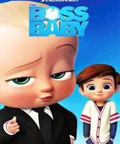 The Boss Baby paint by numbers