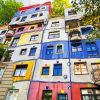 The view Of Hundertwasser House In Vienna paint by number