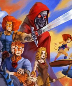 Thundercats Heroes paint by number