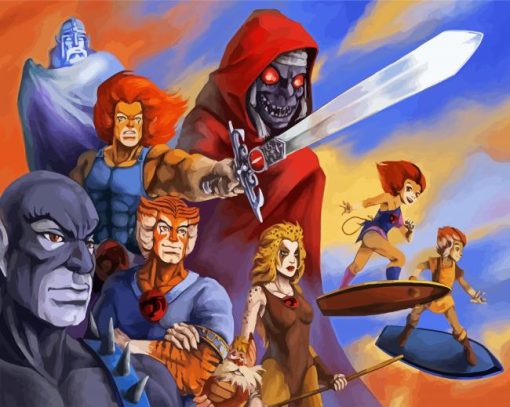 Thundercats Heroes paint by number