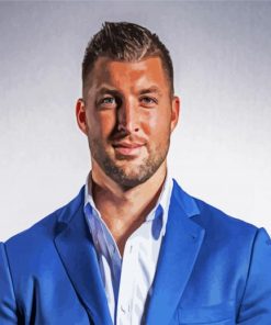 Tim Tebow paint by numbers