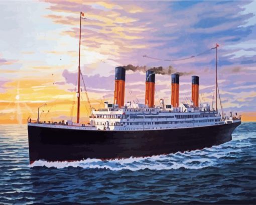 Titanic Ship paint by number