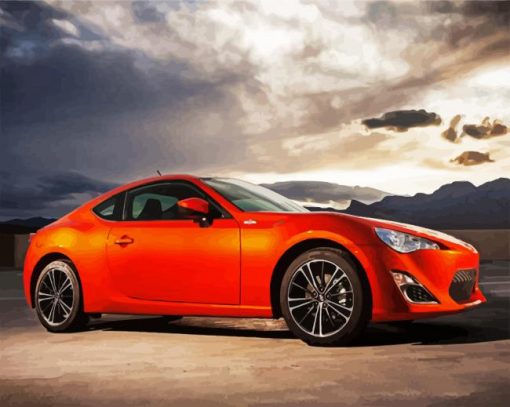 Toyota Sport Car paint by number