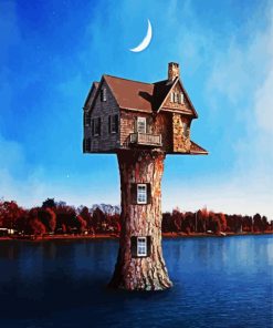 Treehouse paint by number