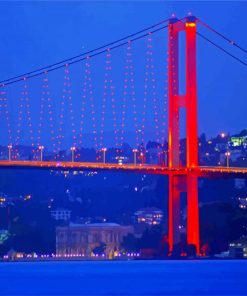 Turkey Bosphorus Bridge paint by number