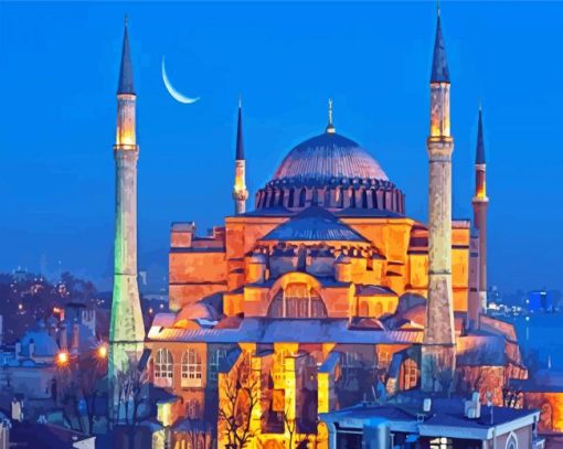 Turkey Hagia Sophia paint by number