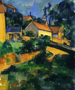Turning Road At Montgeroult Cezanne paint by numbers