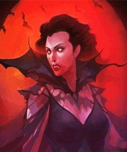Vampires Woman paint by number