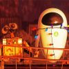 Wall E And Eve Film paint by numbers