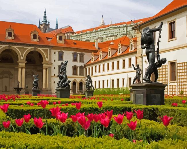 Wallenstein Palace Czech paint by number