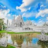 Wat Rong Khun White Temple Thailand paint by numbers