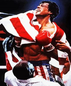 Winner Rocky Balboa paint by number