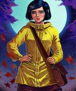 Young Coraline paint by numbers