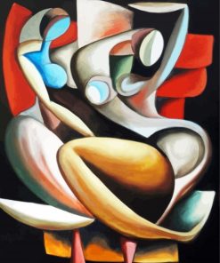 Abstract Cubism paint by number