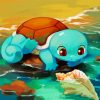Adorable Squirtle paint by number