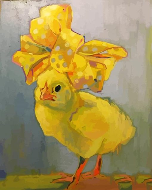 Aesthetic Cute Chick paint by number
