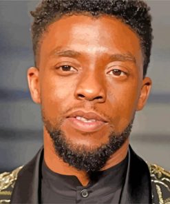 Aesthetic Chadwick Boseman paint by numbers