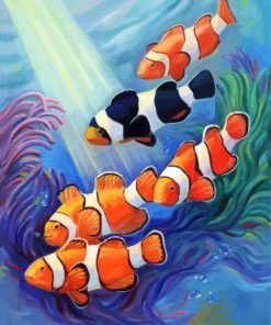 Aesthetic Clownfish paint by number