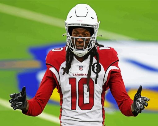 Aesthetic Deandre Hopkins Cardinals paint by number