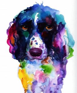 Aesthetic English Cocker Spaniel paint by number