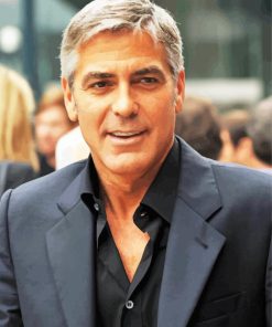 Aesthetic George Clooney paint by number