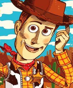 Aesthetic Sheriff Woody paint by numbers