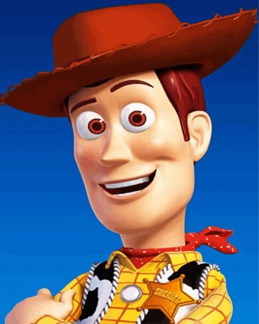 Aesthetic Sheriff Woody Toy Story paint by numbers