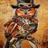 Aesthetic Steampunk Owl paint by numbers