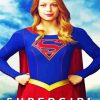 Aesthetic Supergirl paint by number