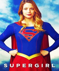 Aesthetic Supergirl paint by number