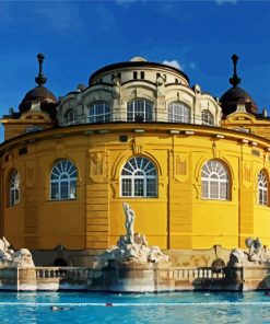 Aesthetic Szechnyi Thermal Bath Budapest paint by numbers