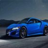 Aesthetic Blue Acura NSX paint by number