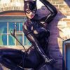 Aesthetic Cat Woman paint by number