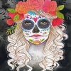 Aesthetic Catrina paint by number