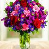 Aesthetic Colourful Bouquet paint by numbers