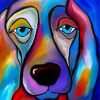 Aesthetic Colorful Dog paint by number