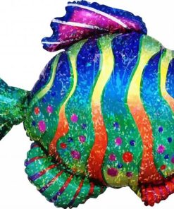 Aesthetic Colorful Fish paint by number