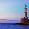 Aesthetic Crete Lighthouse paint by numbers