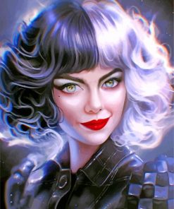 Beautiful Cruella Character paint by numbers
