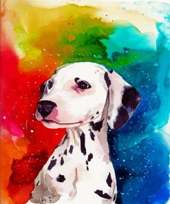 Aesthetic Dalmatian paint by numbers