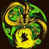 Aesthetic Dragon Ball Z Shenron paint by numbers