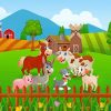 Aesthetic Farm Animals paint by numbers