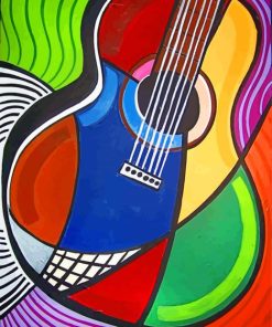 Aesthetic Guitar Music paint by numbers