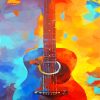 Aesthetic Instrument Music Guitar paint by numbers