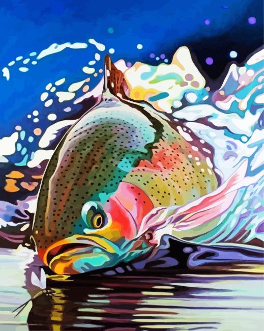 Trout Fish Paint By Numbers - Paint By Numbers