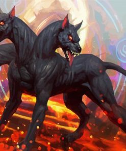 Cerberus Dog paint by numbers