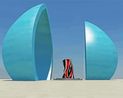 Al Shaheed Monument Iraq Baghdad paint by number